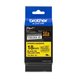 Banda laminata Original Brother Black on White, TZES641, pentru D400|D450|E300|H300|18R|300|310|320|340|1300|1700|1750|1760|1800