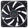VENTILATOR SPACER PC 140x140x25 mm, Hydraulic Bearing, 67.6CFM, conector 3-pin, no LED,  black "SPFC-140-3P" (timbru verde 0.18 