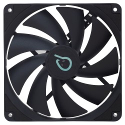VENTILATOR SPACER PC 140x140x25 mm, Hydraulic Bearing, 67.6CFM, conector 3-pin, no LED,  black "SPFC-140-3P" (timbru verde 0.18 
