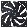 VENTILATOR SPACER PC 140x140x25 mm, Hydraulic Bearing, 67.6CFM, conector 3-pin, no LED,  black "SPFC-140-3P" (timbru verde 0.18 