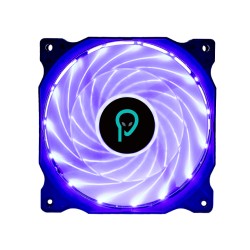 VENTILATOR SPACER PC Silent 120x120x25 mm,  BLUE light, Hydraulic Bearing, 34CFM, conector 3-pin "SPFC-120-3P-BL" (timbru verde 