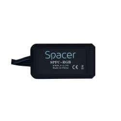 FAN HUB SPACER pt. maxim 5 ventilatoare ARGB cu 3 sau 4 pini, telecomanda pt. setat iluminarea RGB, alimentare S-ATA "SPFC-RGB" 