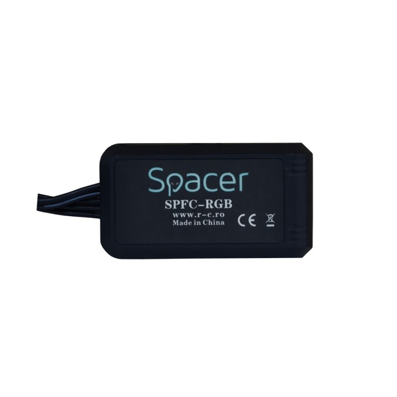 FAN HUB SPACER pt. maxim 5 ventilatoare ARGB cu 3 sau 4 pini, telecomanda pt. setat iluminarea RGB, alimentare S-ATA "SPFC-RGB" 