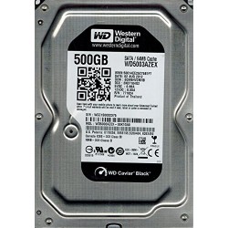 HDD WD 500 GB, Black, 7.200 rpm, buffer 64 MB, pt. desktop PC, "WD5003AZEX"