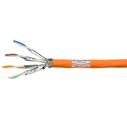 PATCH CORD S/FTP LOGILINK Cat7, LSZH, cupru, 1000MHz, 50 m, orange, AWG23, dublu ecranat "CPV0059" (timbru verde 2 lei)