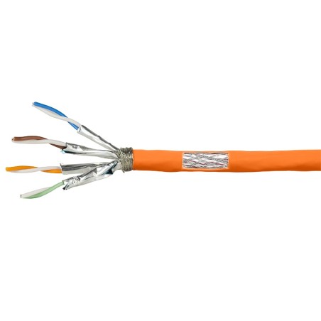 PATCH CORD S/FTP LOGILINK Cat7, LSZH, cupru, 1000MHz, 50 m, orange, AWG23, dublu ecranat "CPV0059" (timbru verde 2 lei)