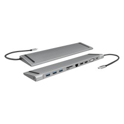 DOCKING Station LOGILINK universal, conectare PC USB TYPE-C 3.2, USB 3.0 x 3, porturi video VGA x 1, HDMI x 2, RJ-45, card reade