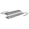 DOCKING Station LOGILINK universal, conectare PC USB TYPE-C 3.2, USB 3.0 x 3, porturi video VGA x 1, HDMI x 2, RJ-45, card reade