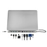 DOCKING Station LOGILINK universal, conectare PC USB TYPE-C 3.2, USB 3.0 x 3, porturi video VGA x 1, HDMI x 2, RJ-45, card reade