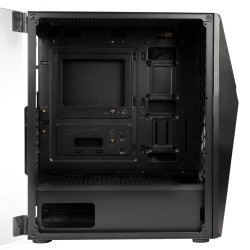 CARCASA  SPACER - gaming, Middle Tower, ATX, "THUNDER", fara sursa, usa sticla securizata (balama), banda LED RGB, USB 2.0 x 2, 