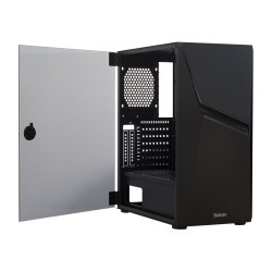 CARCASA  SPACER - gaming, Middle Tower, ATX, "THUNDER", fara sursa, usa sticla securizata (balama), banda LED RGB, USB 2.0 x 2, 