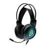 CASTI gaming Spacer RGB, cu fir, standard, utilizare gaming, microfon pe brat, conectare prin USB &amp; Jack 3.5 mm x 2, ilumina