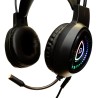 CASTI gaming Spacer RGB, cu fir, standard, utilizare gaming, microfon pe brat, conectare prin USB &amp; Jack 3.5 mm x 2, ilumina