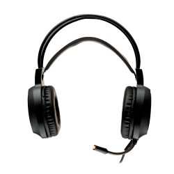 CASTI gaming Spacer RGB, cu fir, standard, utilizare gaming, microfon pe brat, conectare prin USB &amp; Jack 3.5 mm x 2, ilumina