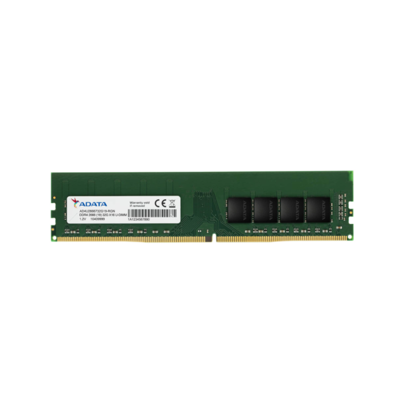 Memorie DDR Adata DDR4 8 GB, frecventa 2666 MHz, 1 modul, "AD4U26668G19-BGN"