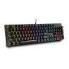 TASTATURA mecanica SPACER USB GLADIATOR, switch-uri mecanice rosii, 104 taste, anti-ghosting 26 taste, iluminare RGB , black, "S
