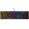 TASTATURA mecanica SPACER USB GLADIATOR, switch-uri mecanice rosii, 104 taste, anti-ghosting 26 taste, iluminare RGB , black, "S