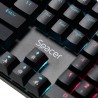 TASTATURA mecanica SPACER USB GLADIATOR, switch-uri mecanice rosii, 104 taste, anti-ghosting 26 taste, iluminare RGB , black, "S