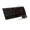 KIT gaming SPACER USB INVICTUS, tastatura RGB rainbow + mouse optic 7 culori, black, "SPGK-INVICTUS"   (timbru verde 0.8 lei)