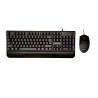 KIT gaming SPACER USB INVICTUS, tastatura RGB rainbow + mouse optic 7 culori, black, "SPGK-INVICTUS"   (timbru verde 0.8 lei)