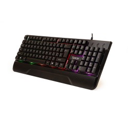 KIT gaming SPACER USB INVICTUS, tastatura RGB rainbow + mouse optic 7 culori, black, "SPGK-INVICTUS"   (timbru verde 0.8 lei)