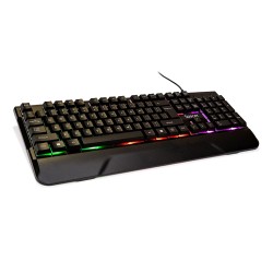 KIT gaming SPACER USB INVICTUS, tastatura RGB rainbow + mouse optic 7 culori, black, "SPGK-INVICTUS"   (timbru verde 0.8 lei)