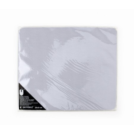 MousePAD GEMBIRD, cauciuc si material textil, 250 x 210 x 3 mm, printabil, alb, "MP-PRINT-M"