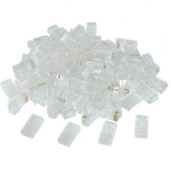 MUFA RJ-45 GEMBIRD pt. cablu UTP, Cat6, RJ-45 (T), plastic, 100 buc, "LC-8P8C-002/100"
