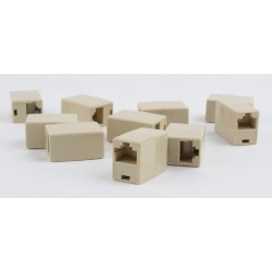 CUPLA RJ-45 GEMBIRD pt. cablu UTP, RJ-45 (M) x 2, plastic, 10 buc, "TA-350-10"