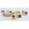 CUPLA RJ-45 GEMBIRD pt. cablu UTP, RJ-45 (M) x 2, plastic, 10 buc, "TA-350-10"