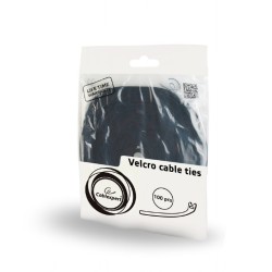 TILE prindere cablu GEMBIRD, 100pcs., 210*12 mm, din Velcro, black, "VT-210x12"