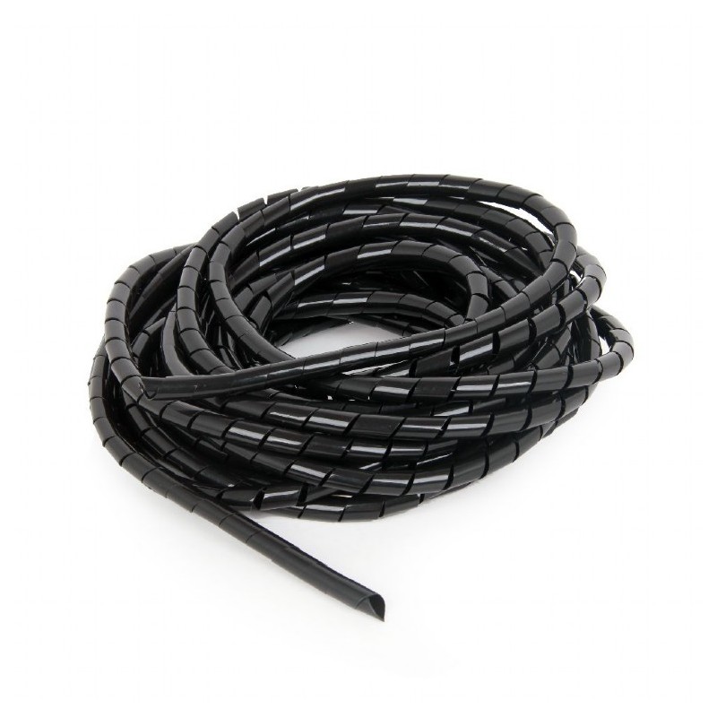 Folie spiralata GEMBIRD, lungime 10m, diametru 12mm, pentru protectie cabluri, negru, "CM-WR1210-01"
