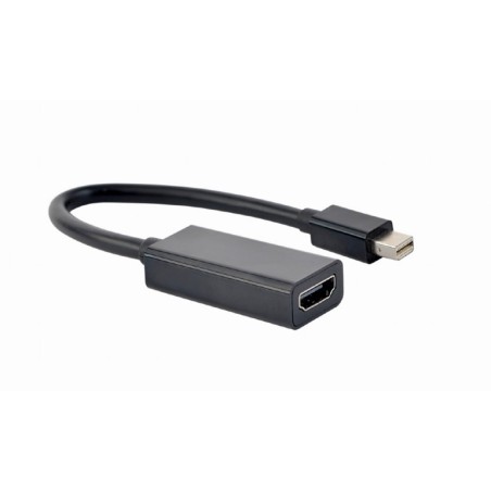 ADAPTOR video GEMBIRD, Mini-DisplayPort (T) la HDMI (M), rezolutie maxima 4K (3840 x 2160) la 30Hz, black, "A-mDPM-HDMIF4K-01" (