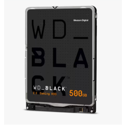 HDD notebook  WD 500 GB, Black, 7200 rpm, buffer 64 MB, 6 Gb/s, S-ATA 3, "WD5000LPSX"