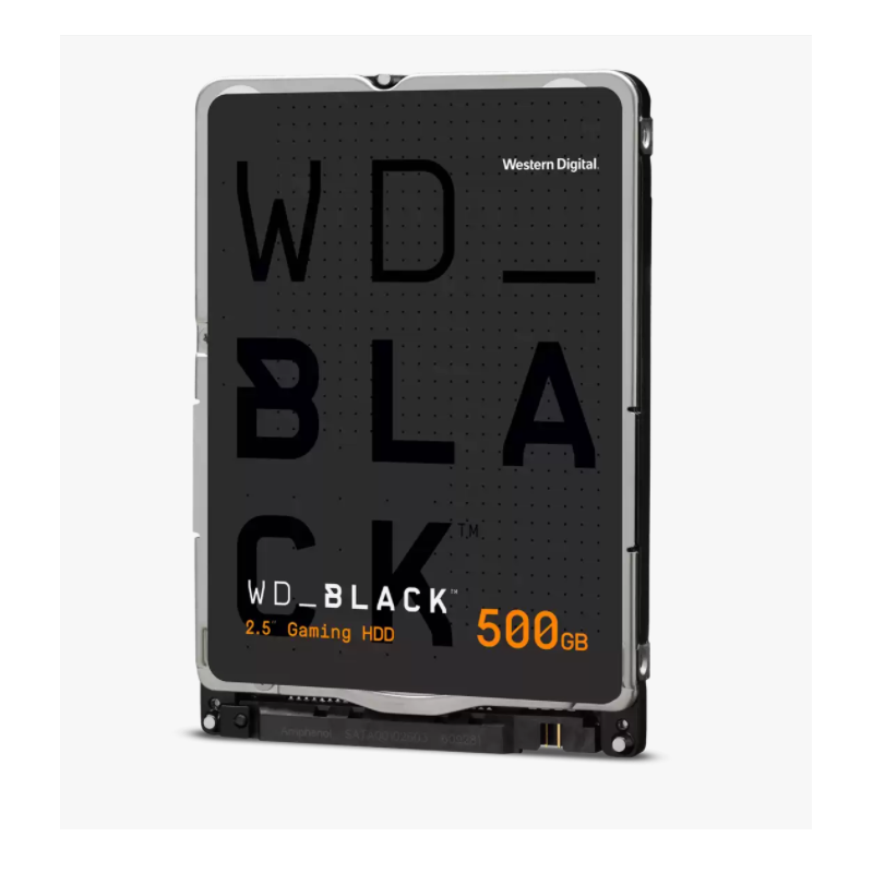 HDD notebook  WD 500 GB, Black, 7200 rpm, buffer 64 MB, 6 Gb/s, S-ATA 3, "WD5000LPSX"