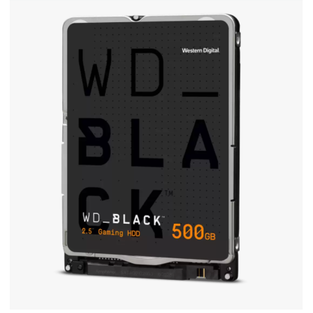 HDD notebook  WD 500 GB, Black, 7200 rpm, buffer 64 MB, 6 Gb/s, S-ATA 3, "WD5000LPSX"