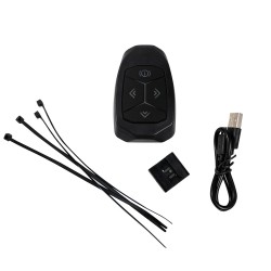 GEANTA reflectorizanta SPACER pentru Bicicleta, cu semnalizare LED prin telecomanda si de montat la sa, "SPBB-LEDSign" (timbru v