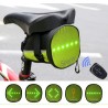 GEANTA reflectorizanta SPACER pentru Bicicleta, cu semnalizare LED prin telecomanda si de montat la sa, "SPBB-LEDSign" (timbru v