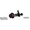 SUPORT auto magnetic SPACER pt. SmartPhone, fixare in ventilatie prin CLIPS, Magnetic, 4 SuperMagneti N50, rotire 360 grade, neg
