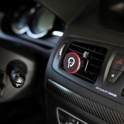 SUPORT auto magnetic SPACER pt. SmartPhone, fixare in ventilatie prin CLIPS, Magnetic, 4 SuperMagneti N50, rotire 360 grade, neg