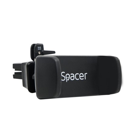 SUPORT auto SPACER pt. SmartPhone, fixare in ventilatie prin CLIPS, Prindere prin Arc, rotire 360 grade, negru, "SPCH-ARC-CLIPS"