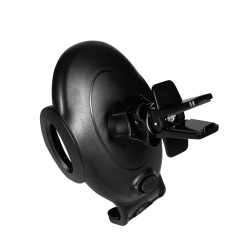 SUPORT auto SPACER pt. SmartPhone, fixare in ventilatie prin CLIPS, prindere laterala, rotire 360 grade, negru, "SPCH-GRV-CLIPS"
