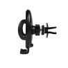 SUPORT auto SPACER pt. SmartPhone, fixare in ventilatie prin CLIPS, prindere laterala, rotire 360 grade, negru, "SPCH-GRV-CLIPS"