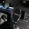SUPORT auto SPACER pt. SmartPhone, fixare in ventilatie prin CLIPS, prindere laterala, rotire 360 grade, negru, "SPCH-GRV-CLIPS"