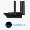 ROUTER TP-LINK wireless 5400Mbps,1 x WAN Gigabit, 4 porturi Gigabit, 1 x USB 3.0, 2.4 Ghz/5 Ghz dual band, 6 antene externe, WI-