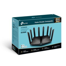 ROUTER TP-LINK wireless 6600Mbps,1 x 2.5 Gbps WAN/LAN, 1 x 1 Gbps WAN/LAN, 3 x Gigabit LAN si 2 x USB, 2.4 Ghz/5 Ghz dual band, 