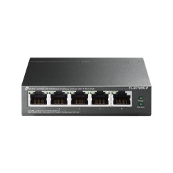SWITCH PoE TP-LINK  5 porturi 10/100Mbps (4 PoE), IEEE 802.3af, carcasa metalica "TL-SF1005LP" (timbru verde 2 lei)