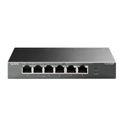 SWITCH PoE TP-LINK  6 porturi 10/100Mbps (4 PoE+), IEEE 802.3af/at, carcasa metalica "TL-SF1006P" (timbru verde 2 lei)