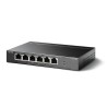 SWITCH PoE TP-LINK  6 porturi 10/100Mbps (4 PoE+), IEEE 802.3af/at, carcasa metalica "TL-SF1006P" (timbru verde 2 lei)