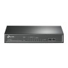 SWITCH PoE TP-LINK  8 porturi 10/100Mbps (4 PoE), IEEE 802.3af, carcasa metalica "TL-SF1008LP" (timbru verde 2 lei)
